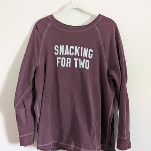 Old Navy Maternity Burgundy Sweatshirt with Nursing Access